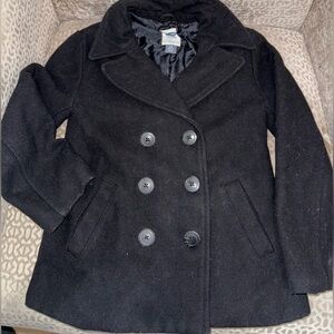 Old Navy kids  Black Peacoat